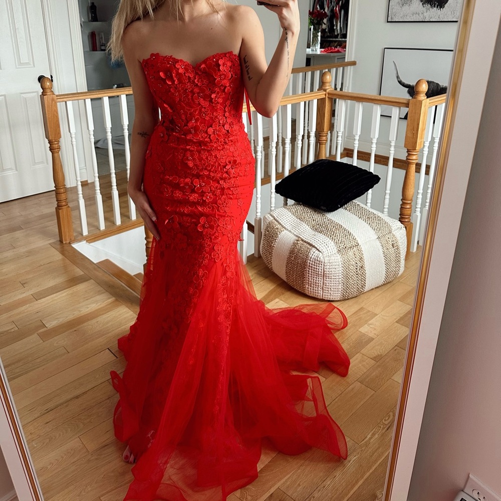 BNWT Floral Applique Gown